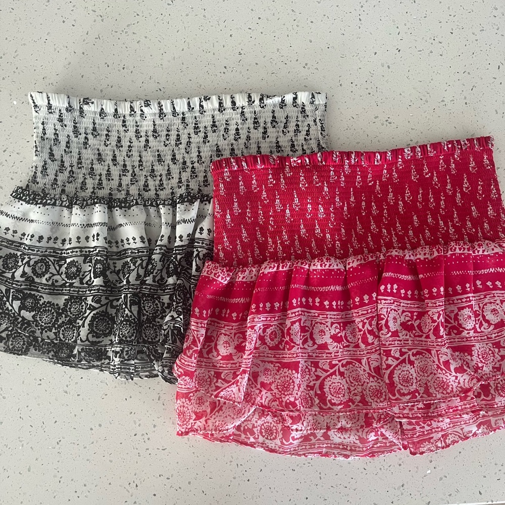 Express printed Smocked Skort small